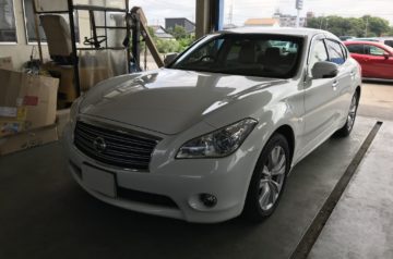 日産　フーガ　Ｙ５１　シートカバー取付　