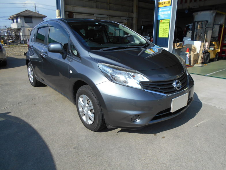 日産　ノート　 X 　フルセグSDナビ　バックモニター　ETC｜尾張旭市にある中部運輸局指定民間車検工場