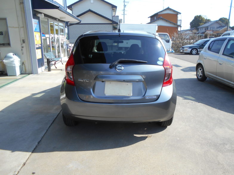 日産　ノート　 X 　フルセグSDナビ　バックモニター　ETC｜尾張旭市にある中部運輸局指定民間車検工場